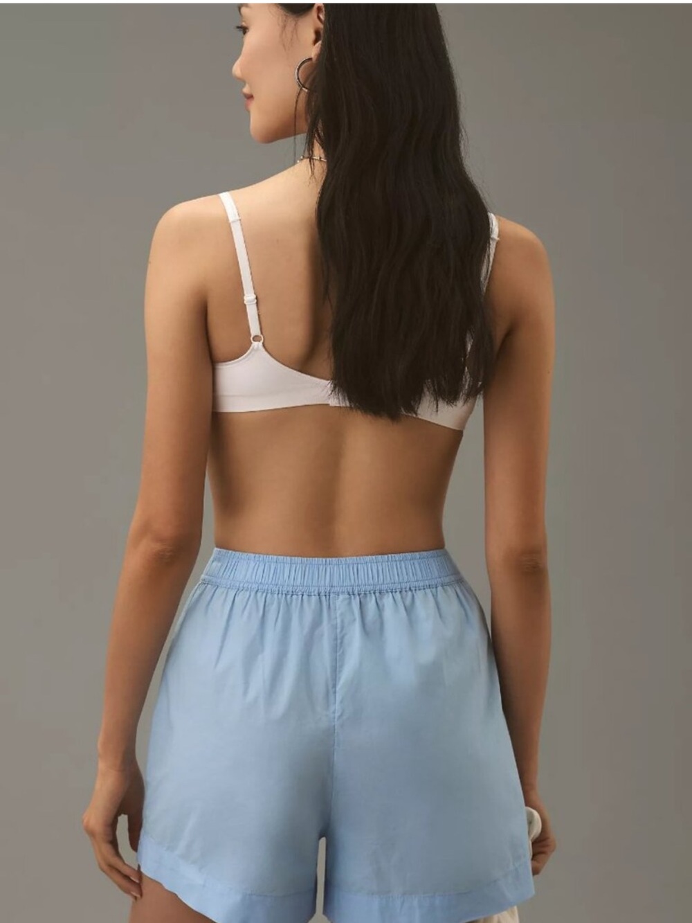 Anthropologie WREN BOXER SHORTS pale blue size L - Picture 3 of 10